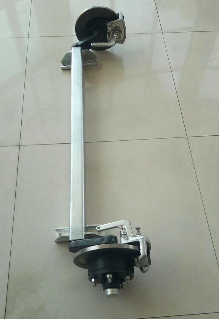 Rubber torsion Axle with Mechanical Disc Brake, 007