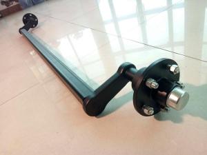 Rubber torsion axle without brake
