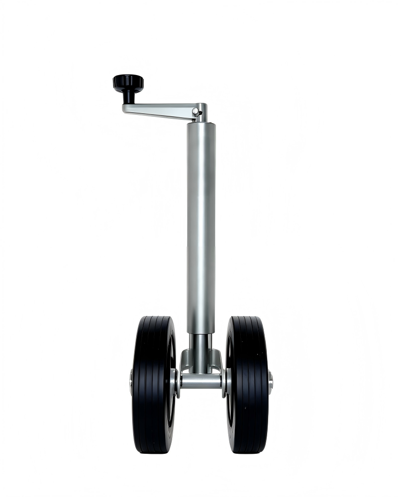 DWJ8-100gs/220lbs Double Jockey Wheel 48mm With Solid Rubber Tyres