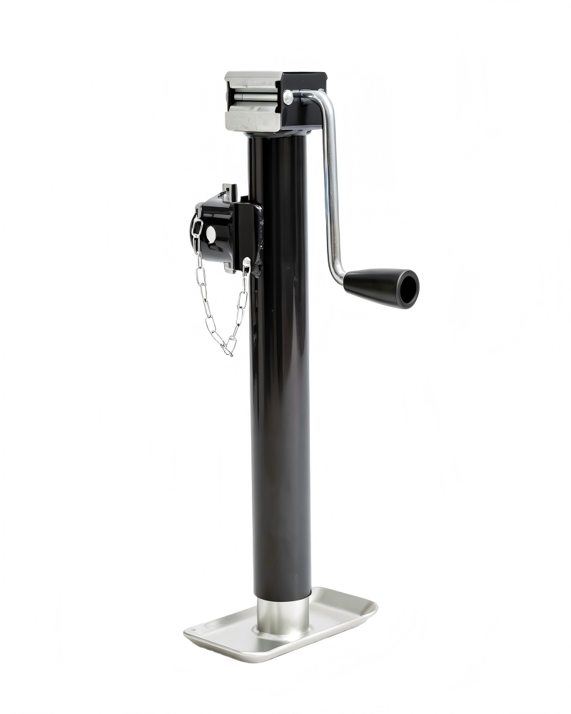 RST series-2000lbs 5000lbs Side Wind Round Tube Trailer Jack With Pipe Mount 10 Travel 15 Travel