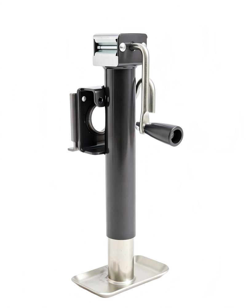 RSW series-2000lbs 5000lbs Side Wind Round Tube Trailer Jack With Swivel Bracket 10 Travel 15 Travel