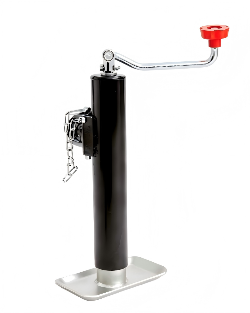 RTT series-2000lbs 5000lbs Top Wind Round Tube Trailer Jack With Pipe Mount 10 Travel 15 Travel