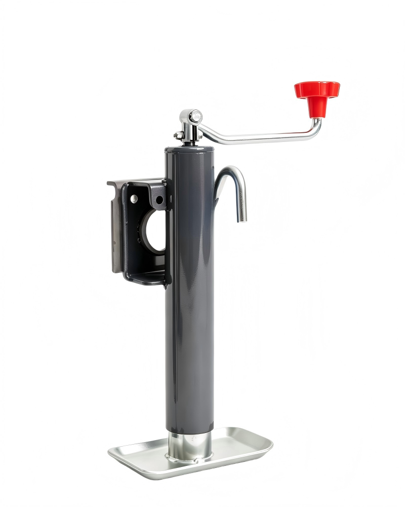 RTW series-2000lbs 5000lbs Top Wind Round Tube Trailer Jack With Swivel Bracket 10 Travel 15 Travel