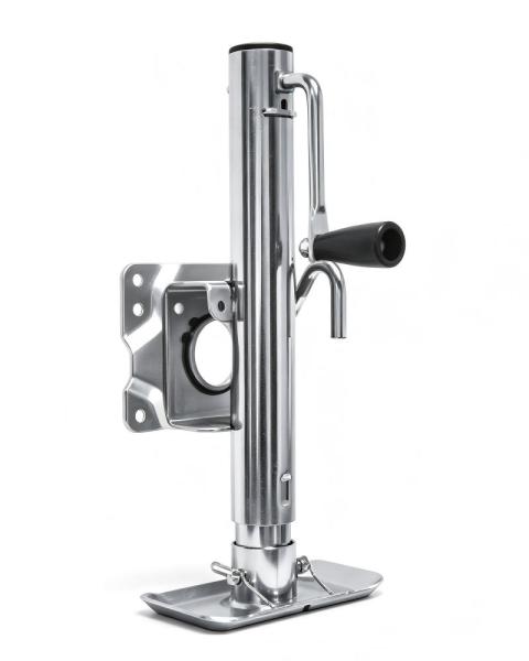1000lbs Side Wind Round Tube Trailer Jack With Swivel Bracket 10 Travel