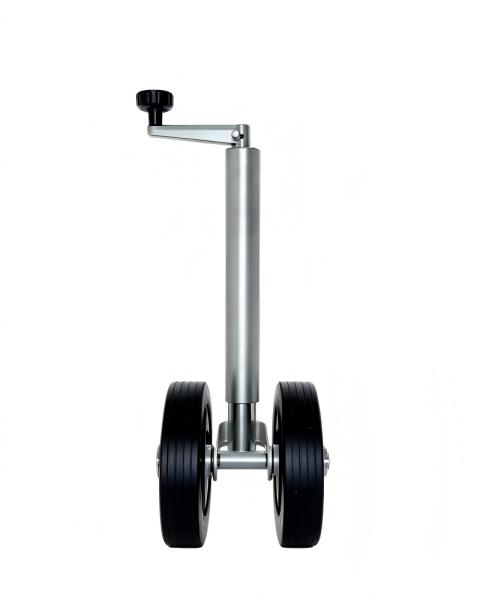 100gs/220lbs Double Jockey Wheel 48mm With Solid Rubber Tyres