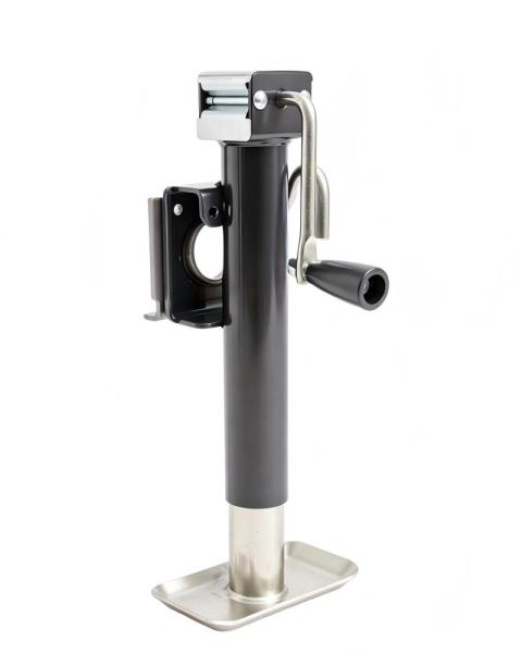 2000lbs 5000lbs Side Wind Round Tube Trailer Jack With Swivel Bracket 10 Travel 15 Travel