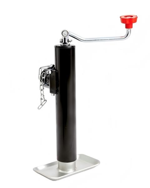 2000lbs 5000lbs Top Wind Round Tube Trailer Jack With Pipe Mount 10 Travel 15 Travel
