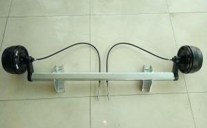 Rubber torsion Axle with Mechanical Drum Brake